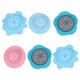 thumbnail image 1 of 6pcs Practical Round Floor Drain Plastic Kitchen Filter Sink Drainer Hair Filter Bathroom Sink Strainer (A2588+A2728+A1738, 2pcs for Each Shape, Rando, 1 of 4