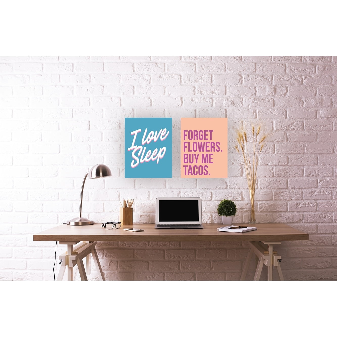 Stupell Industries Stupell Forget Flowers Buy Me Tacos Wall plaque Art design by House of Lulu 10 x 15