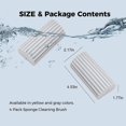 thumbnail image 5 of 4pcs Duster Sponge Brush, Damp Clean Sponge Multifunctional Water Absorbent Cleaning Tool For Baseboard, Railings, Shower Glass, Vents - Jxlgv, 5 of 5