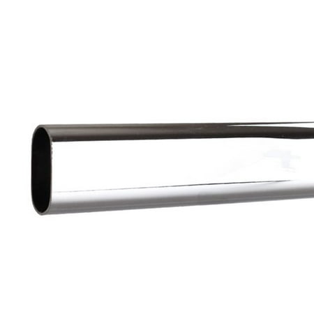 8 Ft Polished Chrome Oval Closet Rod Walmart Com