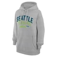 thumbnail image 2 of Women's G-III 4Her by Carl Banks  Heather Gray Seattle Seahawks Filigree Logo Pullover Hoodie, 2 of 3