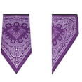 thumbnail image 3 of Yoodem Scarf 2pc Unisex Rave Bandana Neck Gaiter Tube Headwear for Women Men Face Scarf Purple One Size, 3 of 6