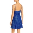 thumbnail image 2 of Aqua Womens Belted Mini Fit & Flare Dress, 2 of 2