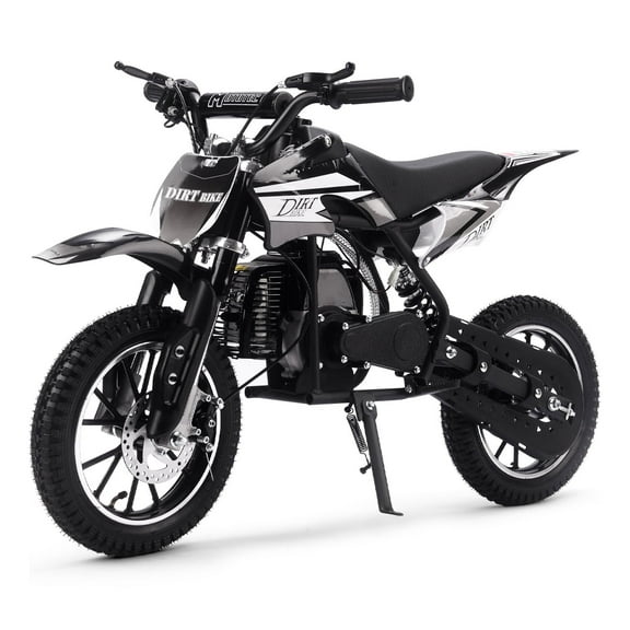 TOXOZERS 50cc Dirt Bike for Kids,Mini Pit Bike for Boys and Girls 8+,25 MPH Off Road Motor-cycle with Disc Brakes,14" Knobby Tires,Black