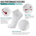 thumbnail image 4 of +MD Premium Unisex Bamboo Ankle Socks 6 Pair, 4 of 7