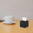 thumbnail image 4 of 2 Pack, Tissue Box Cover Holder, Square Modern PU Leather Tissue Box Holder, Can be Used for Bathroom Dressing Table, Bedside Table, Office Desk & Car, 5"X5"X5", 4 of 6