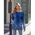 thumbnail image 4 of Zeagoo Womens Long Sleeve T-shirts Casual Fall Tunic Tops Work Fashion Cute Sweaters Button Design, 4 of 6