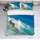 thumbnail image 3 of 3D Ocean Wave Surf Juego de Funda de edredón Juego de Funda de edredón Fundas de almohada 95, 3 of 3