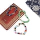 thumbnail image 5 of Nvzi Pulsera de cuentas hecha a mano, adecuada, pulsera ajustable de cristal de piedra natural vintage (azul), 5 of 5