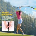 thumbnail image 2 of 48 Inch Golf Tempo Trainer for Right-Handed Golfers Golf Swing Trainer Aid Warm-up Stick Golf Training Equipment for Improved Tempo Rhythm Flexibility Balance and Strength Yellow Aosijia ChYoung, 2 of 7