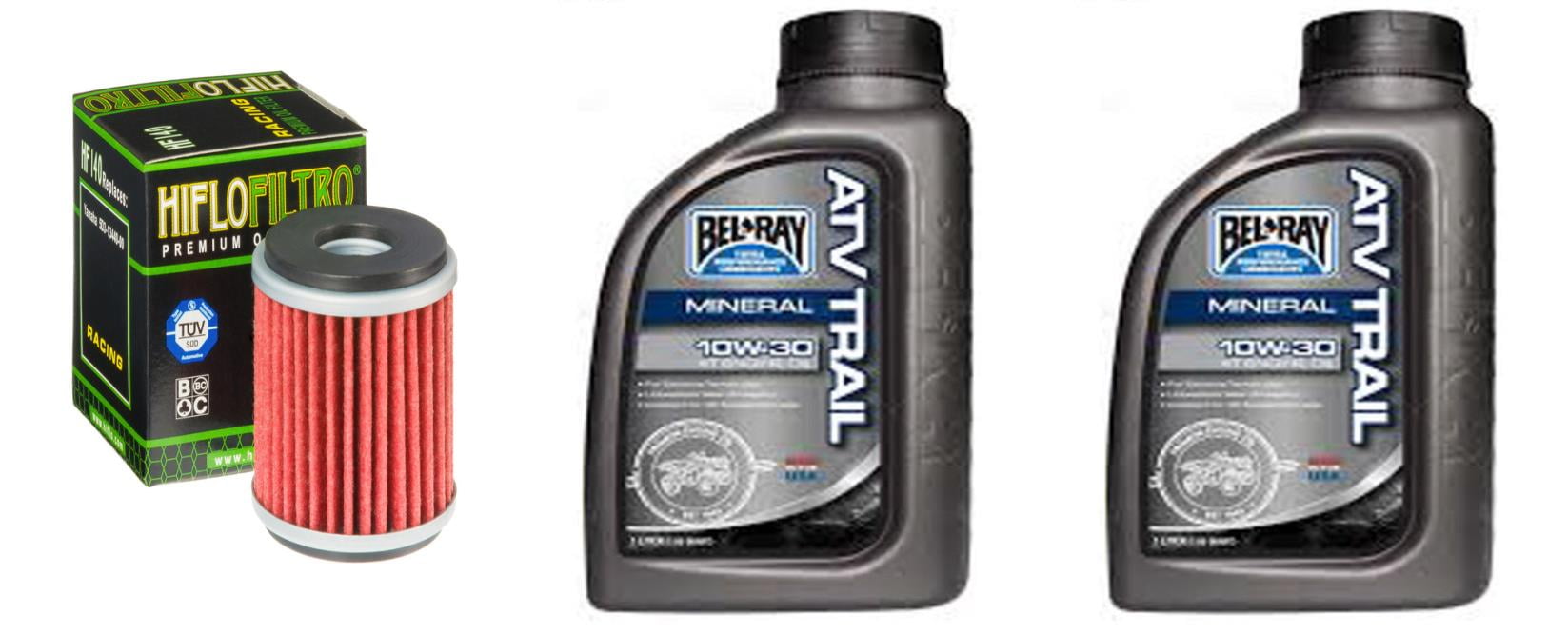 Complete Mineral Engine Oil 10W30 Change Kit for ATV YAMAHA YFZ450 SE2