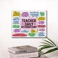 thumbnail image 3 of Inspirational Teacher Poster Canvas Wall Art for Office Home Decor,Motivational Affirmation Teacher Daily Affirmations Quote Canvas Print Wall Art Painting Ready to Hang Gifts,Easel & Hanging Hook, 3 of 7