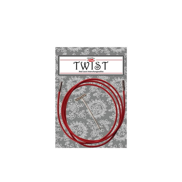 Cable para aguja de tejer ChiaoGoo Twist RED 93 cm mini