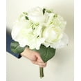 thumbnail image 3 of Admired By Nature 9 Stems Artificial Rose Hydrangea Mixed Bouquet, Cream/Green, 3 of 5