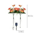 thumbnail image 3 of Luces Solares de Flores, Encendido y Apagado Automático, Resistentes a La Intemperie Ip65, Tallos Ajustables, Decoración para Jardín Exterior, Colores Vibrantes, Fácil Instalación, Tamaño 75 X 10 Cm, 3 of 6