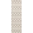 thumbnail image 2 of Hauteloom Antigo Wool Hallway, Kitchen Runner Rug - Handmade Bubble Weave - Zig Zag - Bohemian Moroccan Farmhouse - Beige, Gray, Cream - 2'6" x 8', 2 of 9