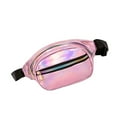 thumbnail image 4 of Narrster 1PC Waterproof Fanny Pack Chic Casual Zipper Waist Bag for Traveling Outdoor Sports (Pink), 4 of 10