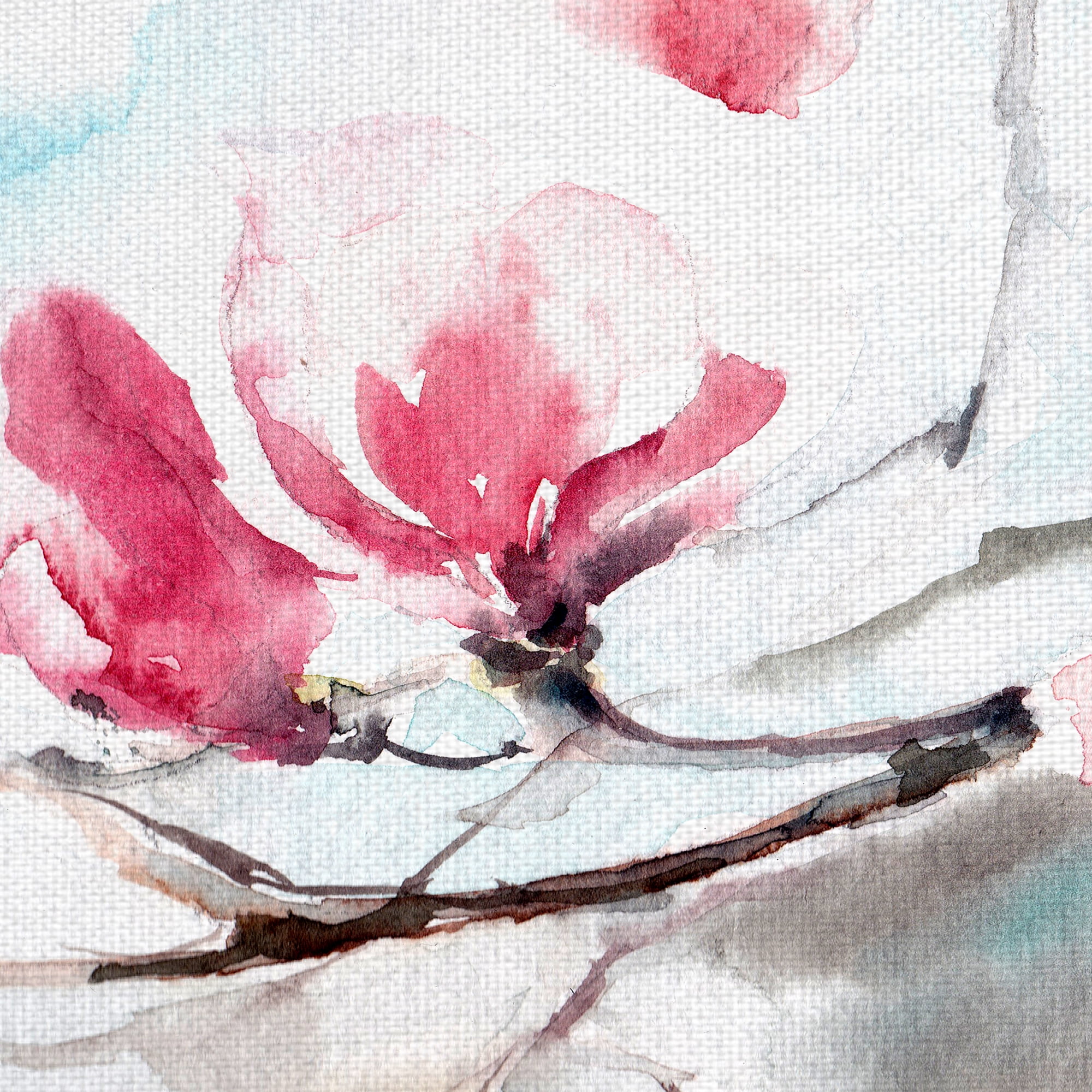 Masterpiece Art Gallery Spring Magnolia Cherry Blossoms By Canotstop Canvas Art Print 24" x 36"