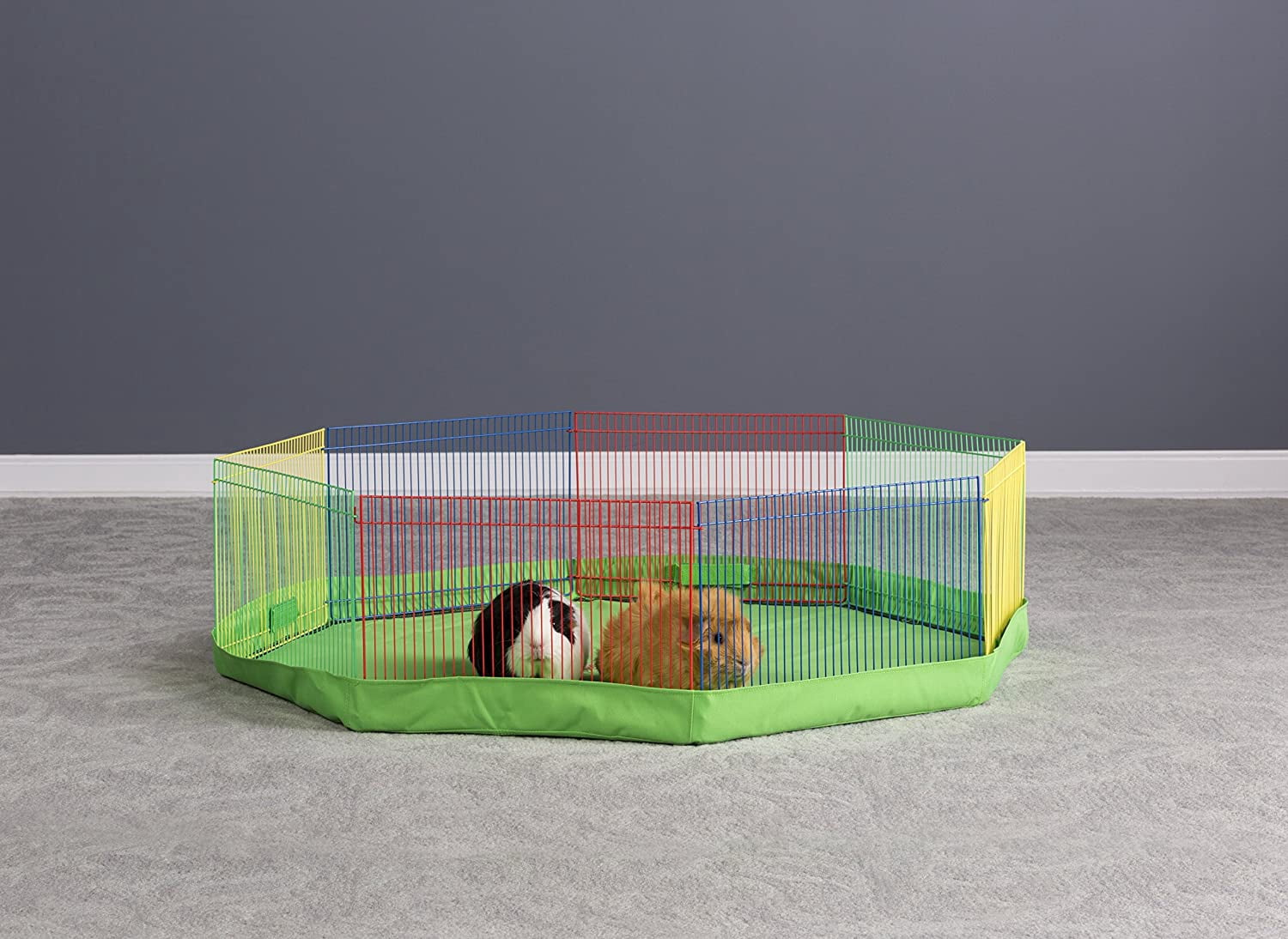 Laegsmetg Small Pet Playpen, 13 Inch, Multicolored Laegsmetg