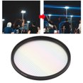 thumbnail image 1 of 77mm Rainbow Flare Brushed Filter, Special Effects Camera Lens Filter Cinema Widescreen Effect  For Music Videos, 1 of 8