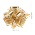 thumbnail image 2 of Houderco 10Pcs Golden Florist Ribbon Pull Bows For Event Planners Wedding And Christmas 11.8x7.9x3.9in, 2 of 8