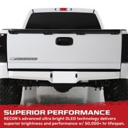 RECON - Fits 1999-2006 GMC Sierra & Chevy Silverado 1500/2500/3500 models Smoked 3rd Brake Light Kit Red & White LED Lights - Smoked Lens