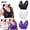 Purple, variant on Lovskoo 3Pc Women's Sports Bra Lace Cami Bra Wireless Tank Top Bra Comfortable Everyday Bras For Women Leisure Purple