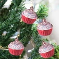 thumbnail image 2 of CuiLiyq Christmas Tree Ornaments, 6 PCS Plastic Shatter Resistant Irregular Shaped Christmas Balls Decoration, For Family Festivals Wedding Party Ornaments and Christmas Gifts (White, Red), 2 of 6