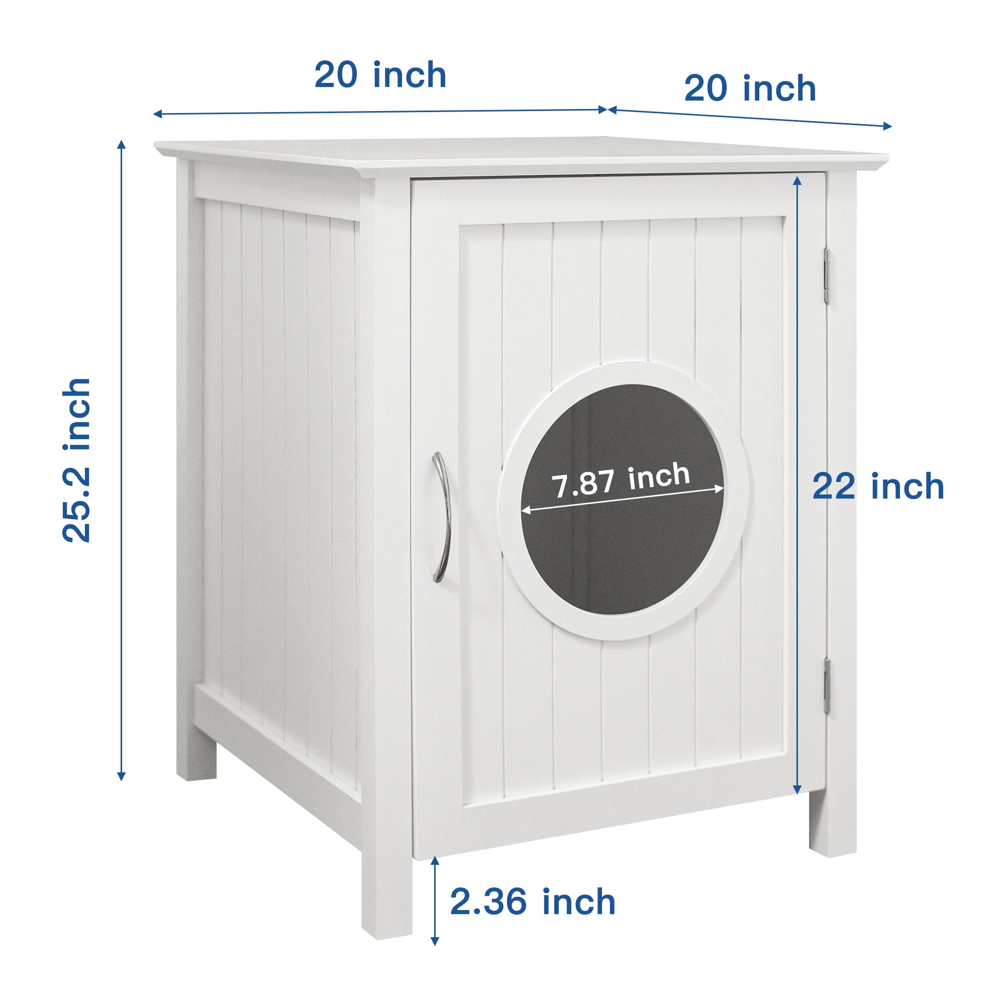 Pefilos 27" Hidden Cat Litter Boxes Enclosure Furniture with Side Entrance, Cat House Washroom Suitable for Bedroom, Living Room, Brown Pefilos 27" Hidden Cat Litter Boxes Enclosure Furniture with Side Entrance, Cat House Washroom Suitable for Bedroom, Living Room, Brown