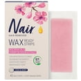 thumbnail image 1 of Nair Wax Ready Hair Removal Strips for Legs and Body with Rice Bran Oil and Cherry Blossom Extract, 40 Strips + 4 Finishing Wipes, Packaging May Vary, 1 of 8