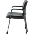thumbnail image 3 of Lorell LLR30951 Healthcare Guest Chair with Casters, Black, 3 of 7