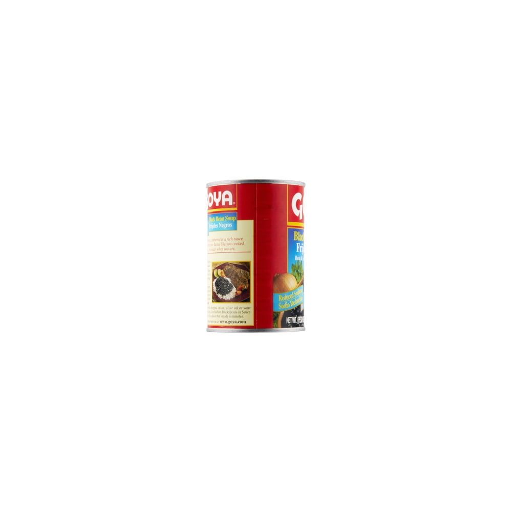 (5 pack) GOYA Black Bean Soup Olive Oil Bell Pepper Onion Reduced Sodium 15 oz.