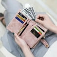 thumbnail image 2 of IELGY women's Korean style small fresh and cute short frosted wallet, 2 of 2