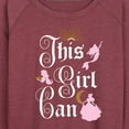 thumbnail image 3 of Disney Princess - This Girl Can - Women's Lightweight French Terry Long Sleeve Shirt, 3 of 5