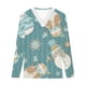 thumbnail image 5 of Pntutb Casual Mujer Cuello en V Verano Sexy Gradiente Estampado Regular Mujer Manga larga top Pntutb Pntutb-468, 5 of 5