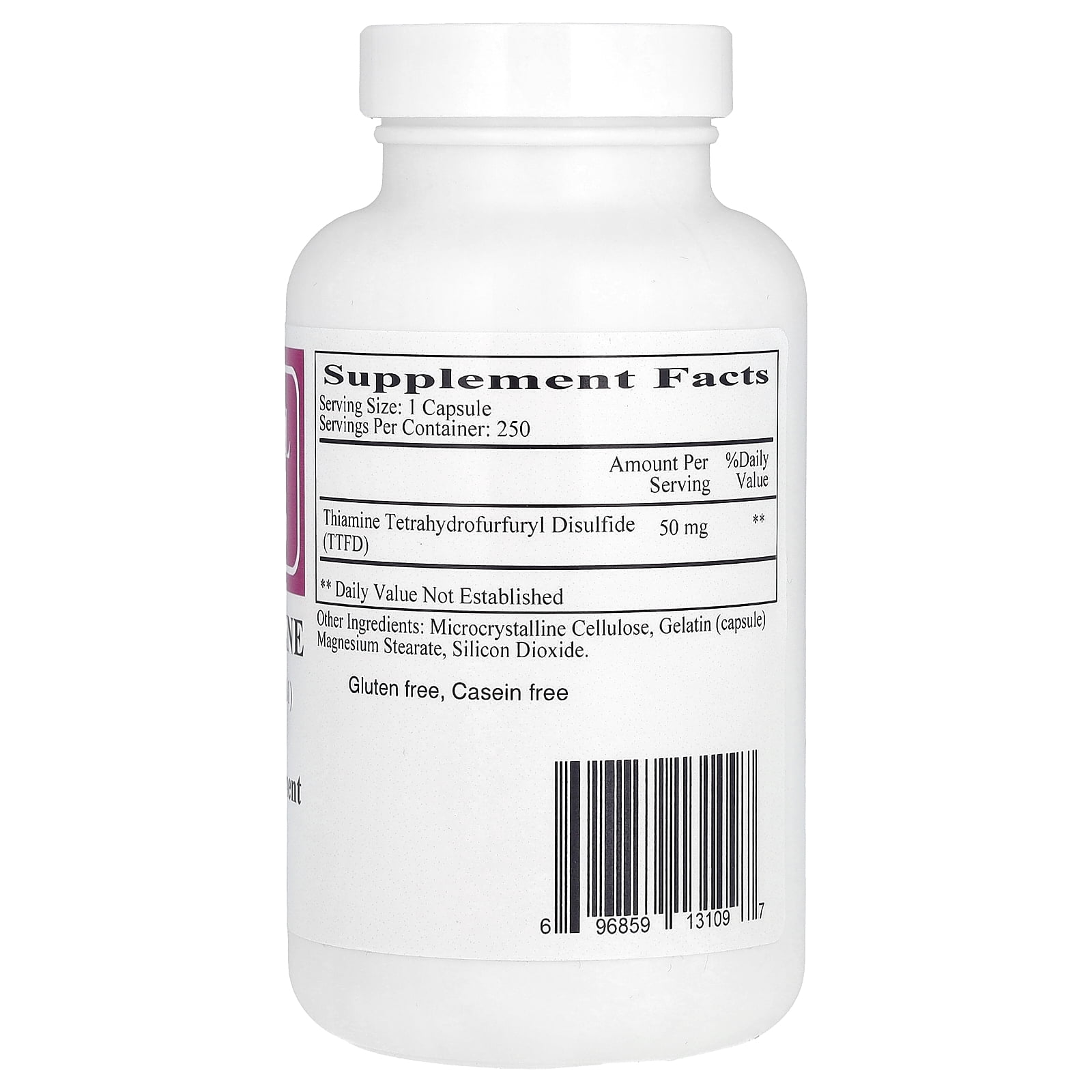 Ecological Formulas Allithiamine (Vitamin B1), 50 mg, 250 Capsules