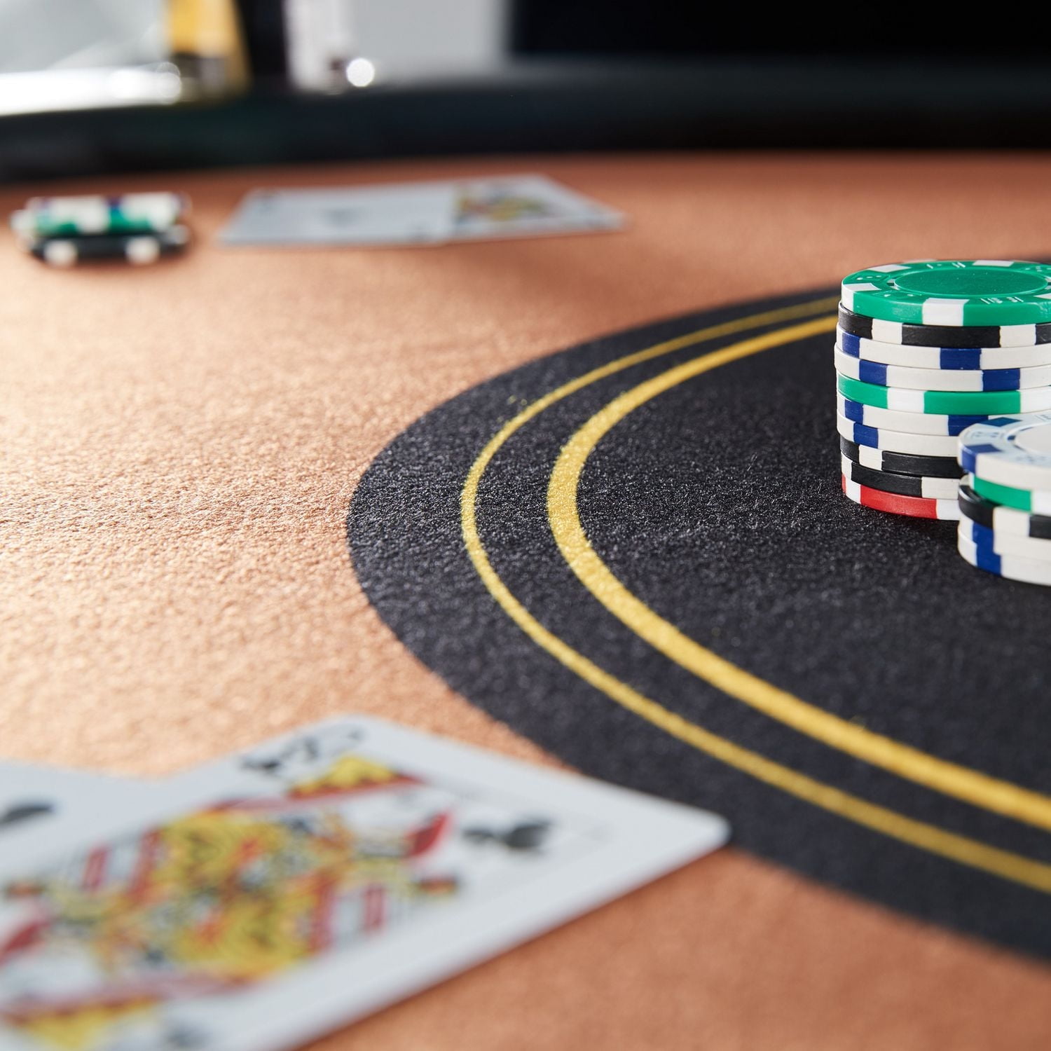 Barrington 10 Player Folding Poker Table with Steel Cup Holders