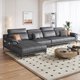 thumbnail image 3 of Foam Sponge Leather Sofa Scratch Protector Relax Floor Adults Sofa Luxury Modern Minimalist Muebles De Salones Home Furniture My Lux Decor Round, 3 of 18