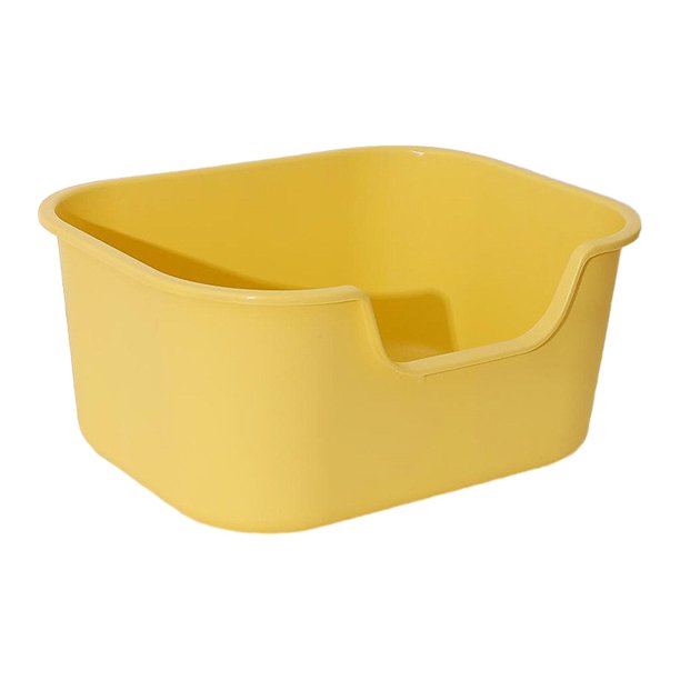 Cat Litter Tray Open Top Pet Litter Tray with High Side Sifting Litter