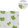 thumbnail image 5 of Coolnut Cute Frog Shower Curtain Bathroom Decor Watercolor Shower Curtain Sets Fabric Cloth Bathroom Curtains with Hooks 60x72 Inch, 5 of 6