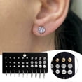 thumbnail image 2 of Female Stud Earrings Set Fashionable Glowing Chain Earring for Birthday Anniversary Christmas----025--Product code 62869 025, 2 of 4