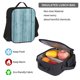 thumbnail image 5 of Disketp Turquoise Wooden1 Mochila Estampada de Gran Capacidad con Lonchera y Estuche, Set de 3 Piezas para Estudiantes, 5 of 7