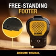 thumbnail image 3 of DEWALT Altavoz Bluetooth portátil (versión actualizada), altavoz portátil inalámbrico con clip Jobsite Pro resistente al agua (no magnético), micrófono incorporado para música/llamadas manos libres, a, 3 of 5