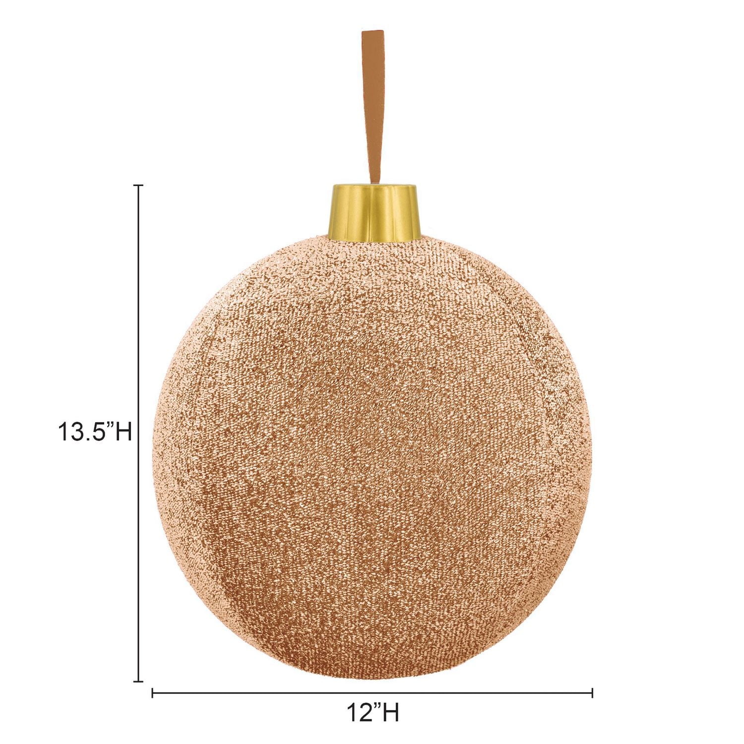 12"GUIRLANDES ORNEMENTS OR