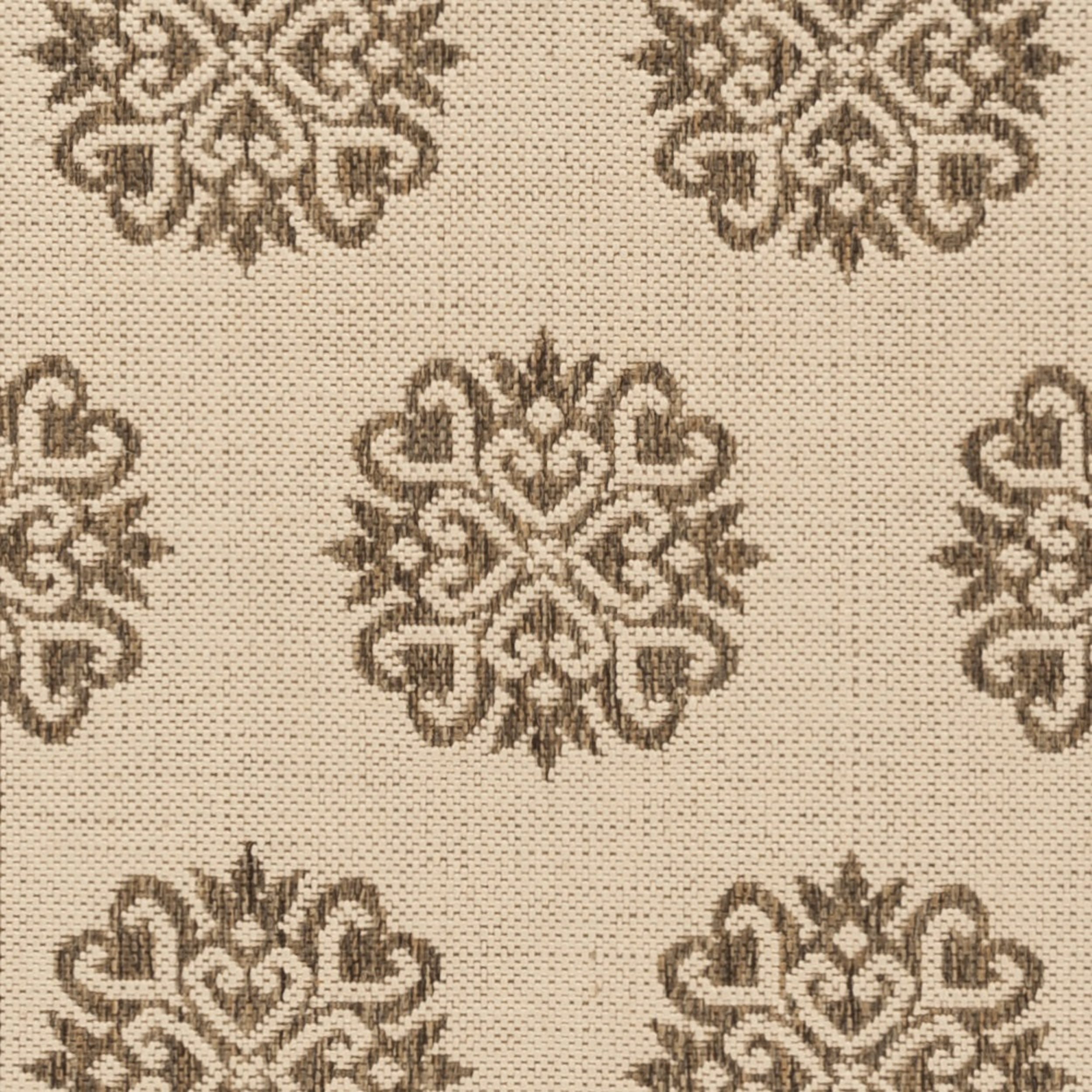 SAFAVIEH Outdoor LND181A Linden Collection Cream / Beige Rug