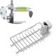 thumbnail image 1 of Stainless Steel Faucet Drainer Soap Dish Sink Storage Rack Laundry Sponge Holder Adjustable Faucet Bathroom Shower Kitchen Faucet Hanger, 1 of 5