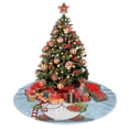 thumbnail image 4 of XMXY Halloween Christmas Tree Skirt, Cute Gnome Santa Gingerbread Holiday Party Indoor Decorations Ornaments, 30" Inch, 4 of 5