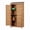 Tall Cabinet - Light Brown, variant on 31.5" x 17" x 36" Solid Wood Potting Bench, Metal Tabletop Storage Cabinet Outdoor Garden Workstation