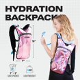 thumbnail image 3 of Mochila de hidratación SOJOURNER - Vejiga de agua de 2 litros incluida para festivales, raves, senderismo, ciclismo, escalada, correr y más (holográfico - rosa pálido), 3 of 5