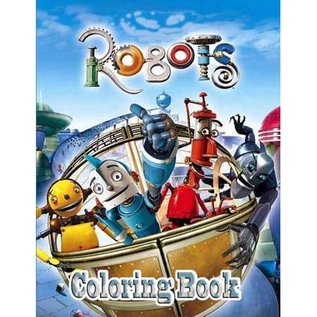 Robots Coloring Book (Paperback)